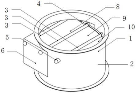 一种用于圆形输气管道的复合材料异形风管逆止阀的制作方法