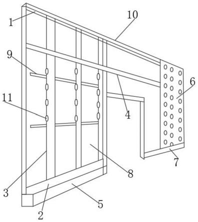 一种自适应建筑结构体建造误差的轻钢龙骨隔墙及其施工方法与流程