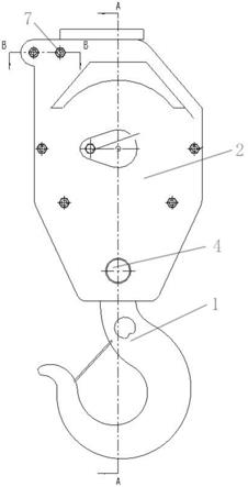 一种随车起重机防摆动吊钩的制作方法