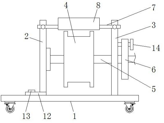 一种电力施工用收线架的制作方法