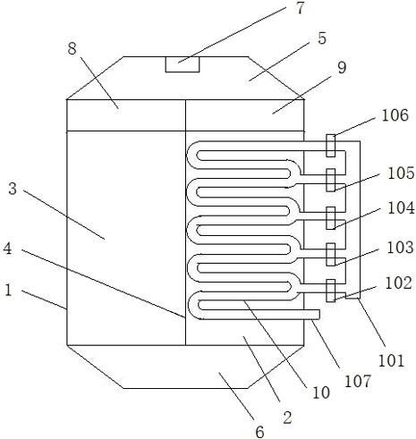 电炉内排烟蓄热用均温器的制作方法