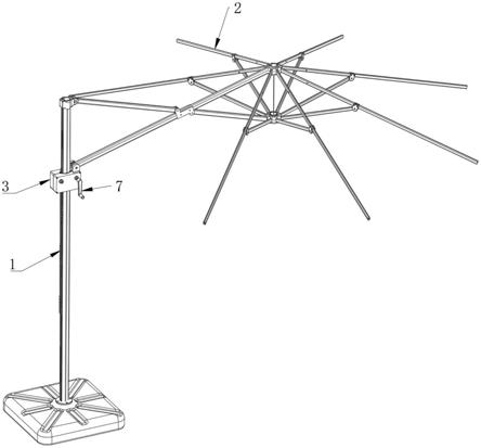 一种电动遮阳伞架的制作方法