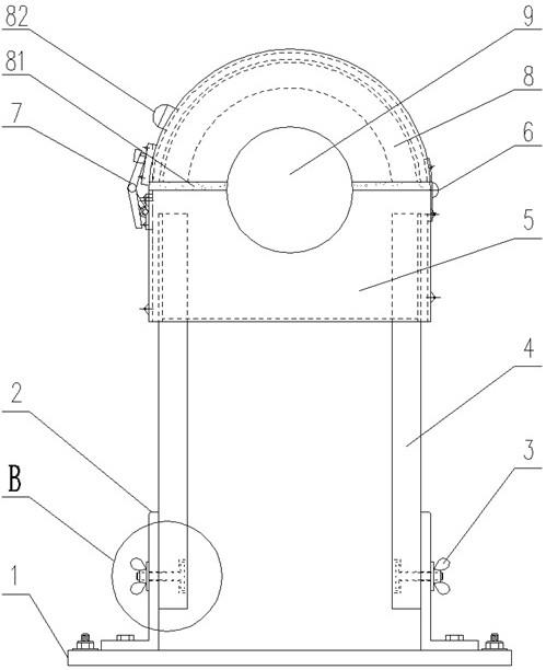 一种卧式泵可开启式全封闭联轴器罩的制作方法