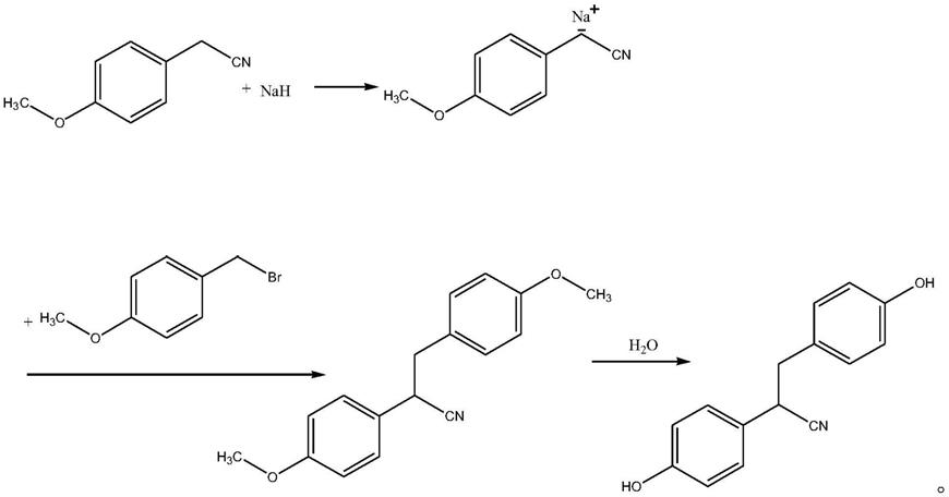 2,3-双（4-羟苯基）丙腈的合成方法与流程