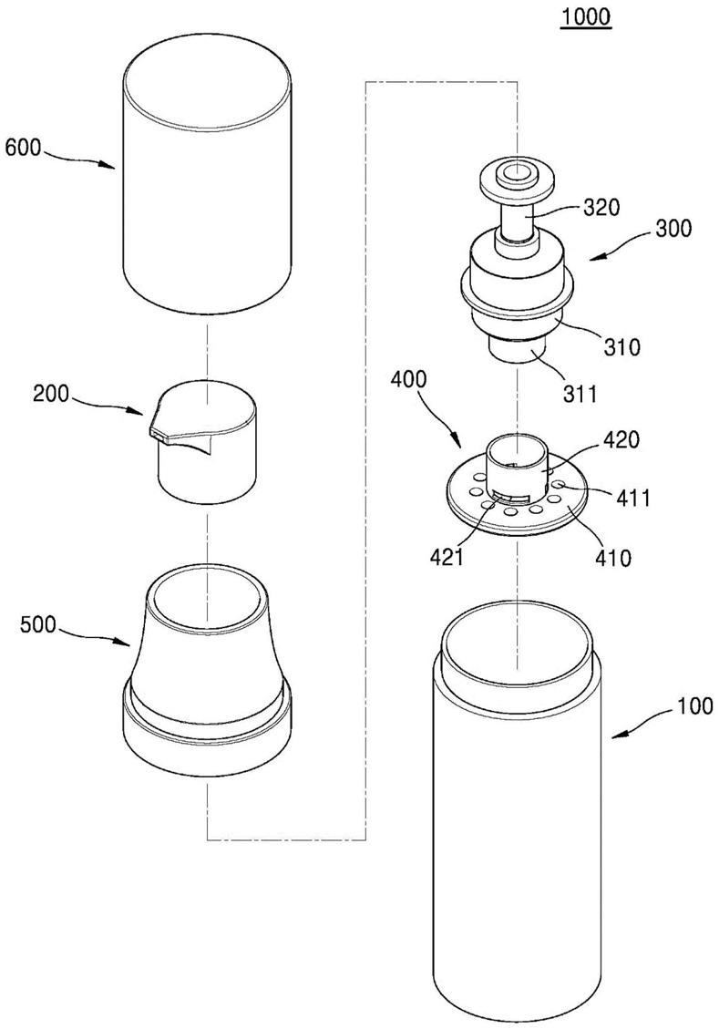 压力分散部件及泵式容器的制作方法