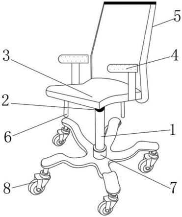 一种办公运动椅的制作方法