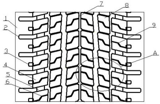 一种轮胎胎面结构及轮胎的制作方法