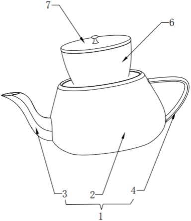 一种便于叠放的瓷制茶具的制作方法