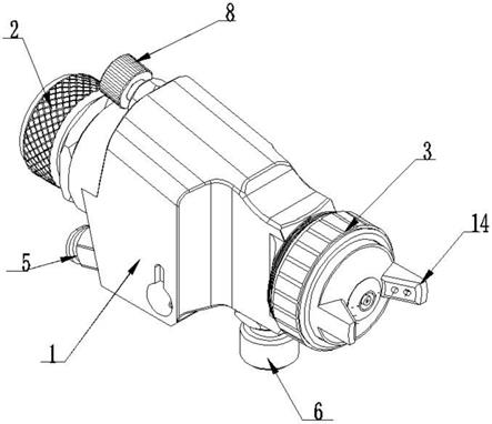 一种低气压高雾化自动喷枪的制作方法