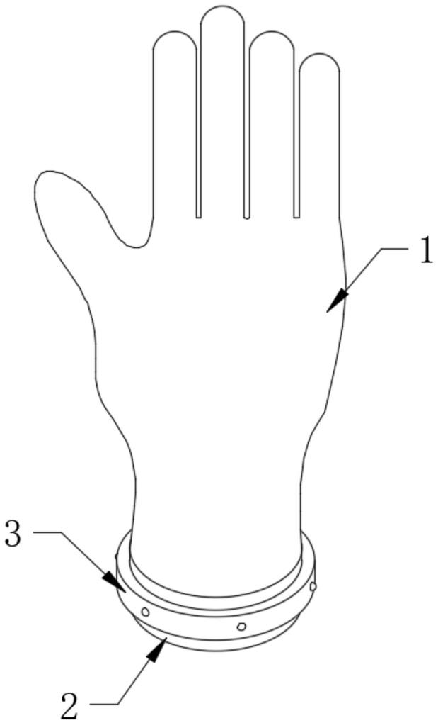 一种具有佩戴检测和报警功能的病员手套的制作方法