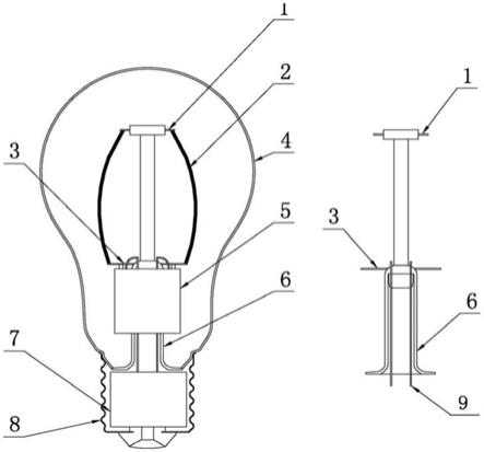 一种充气智能灯丝灯泡的制作方法