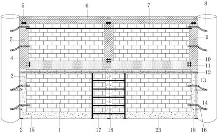 圆形混凝土柱与砌体填充墙构造柱衔接段的制作方法