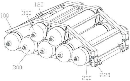 车载氢气罐储存固定装置的制作方法