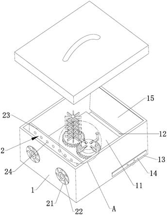 一种用于收放陀螺仪的工具箱的制作方法