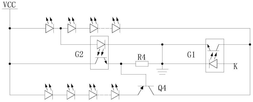 红绿蓝白黄LED五种光源制造影视舞台智慧照明灯具电路的制作方法