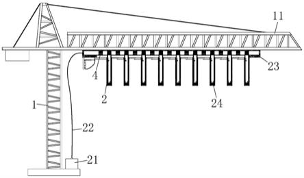 一种利用塔吊进行高空喷淋的新型混凝土养护装置的制作方法