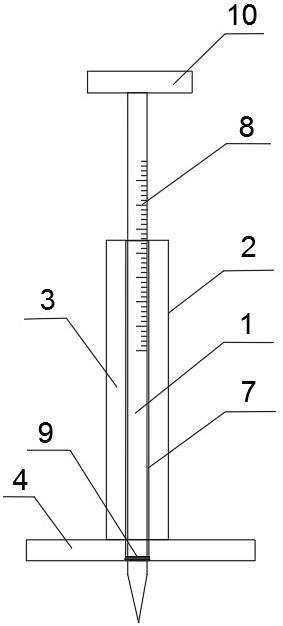 一种楼板浇筑过程砼厚度测量工具的制作方法