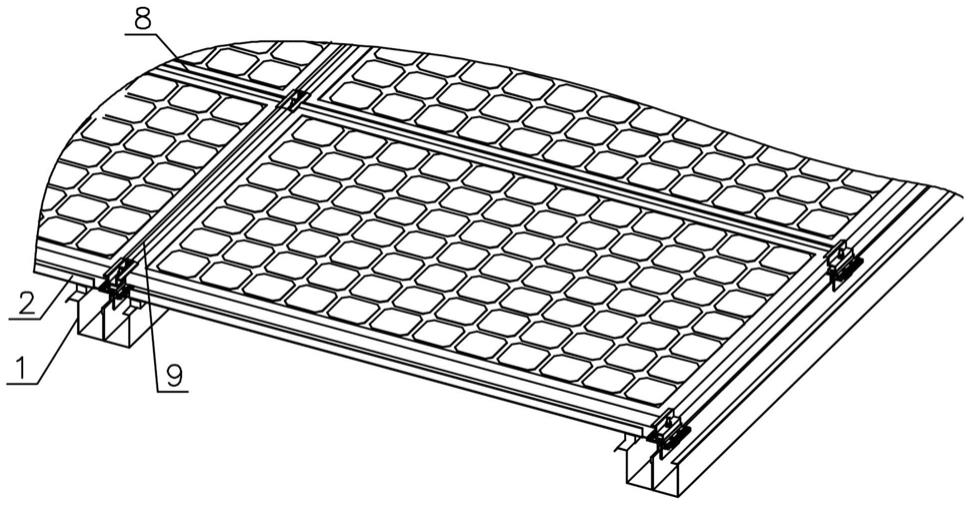 一种采用暗扣和夹具连接的光伏屋面防水结构的制作方法