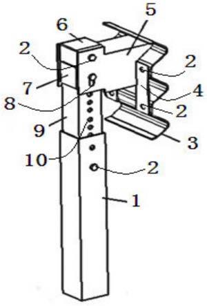 一种实现SB级波形梁护栏逐级调节高度的装置的制作方法