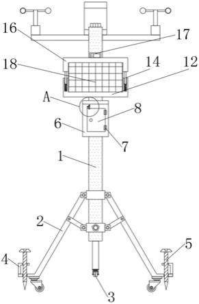 一种生态气象服务便于移动维护的监测装置的制作方法