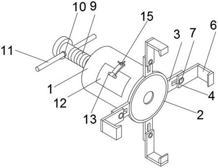 一种循环泵电机皮带轮拔轮器的制作方法