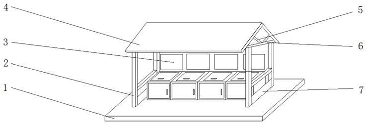 一種具有遮水結(jié)構(gòu)的垃圾分類亭的制作方法