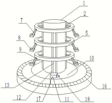 一种建筑柱体景观绿化支撑装置的制作方法