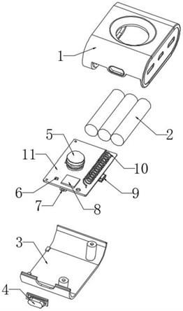 分体式人体感应灯的制作方法