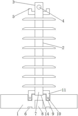 一种方便绝缘子拆装的绝缘子固定机构的制作方法