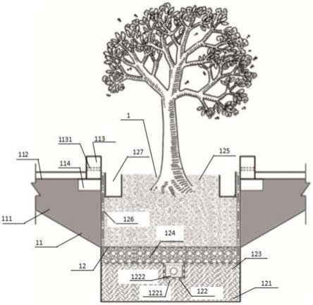 一种硬质铺装地表径流蓄渗树穴及蓄渗系统的制作方法