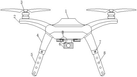 一种可缩小体积的电力巡检无人机