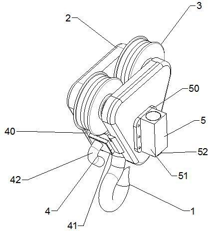 一种带阻尼器的动臂塔机吊钩可视化装置的制作方法
