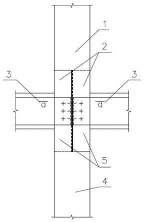 一种方型钢柱与工字型钢梁的连接结构