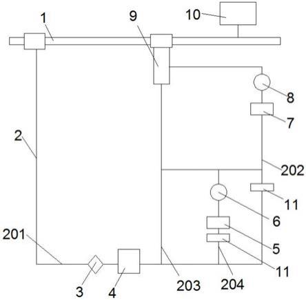 井下风动隔膜泵全自动启停装置的制作方法