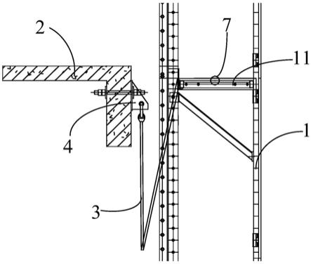 附着式升降脚手架防坠结构的制作方法