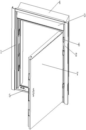 一种包覆墙体和具备储物功能的门框结构的制作方法