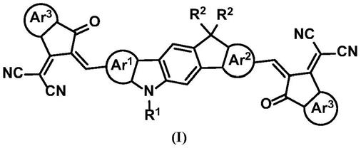 一种不对称的吲哚衍生物核小分子受体材料及其制备方法