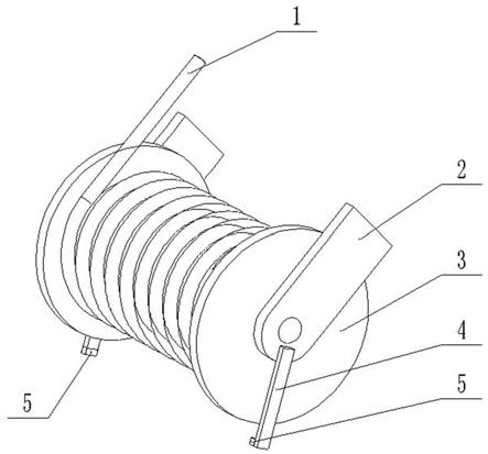 一种用于防止斗轮机悬臂钢丝绳乱股的保护装置的制作方法