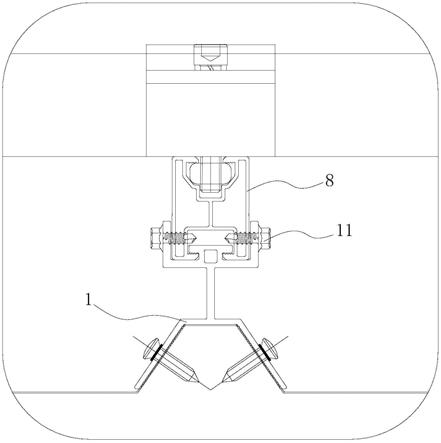 一种光伏支架夹具及该夹具与导轨的连接结构的制作方法