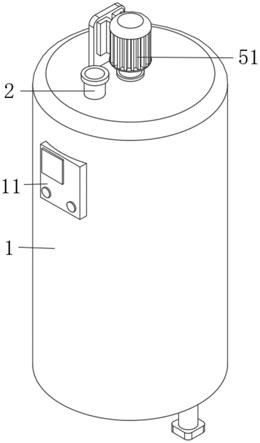 一种热熔标线涂料原材料搅拌装置的制作方法