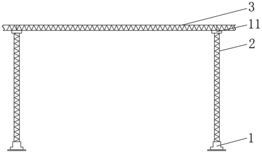城市管线架空装配式钢桁架的制作方法