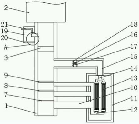 一种综合录井增压防爆风道降温滤尘装置的制作方法