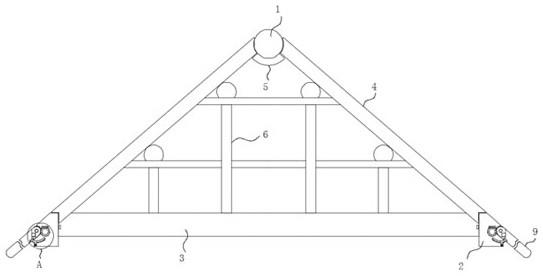 一种坡屋顶的支撑框架的制作方法