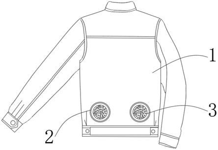 一种带一体式风扇的空调服的制作方法