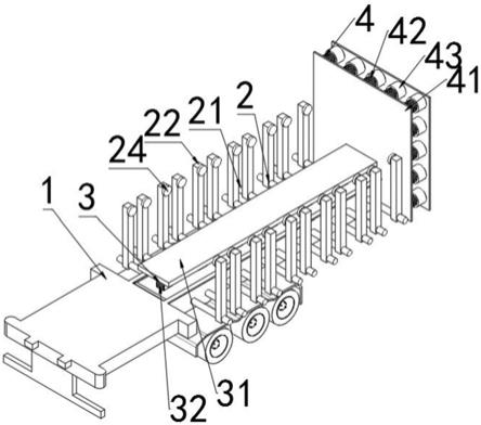 一种带有防护机构的集装箱运输半挂车的制作方法