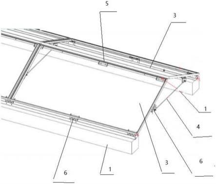一种可折叠可移动的平屋顶支架的制作方法