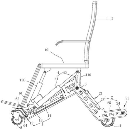 履带组件、行走轮转动切换结构及爬楼车体的制作方法