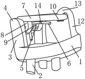 一种组合首饰锁柱弯钩扣弹性活动连接锁扣的制作方法