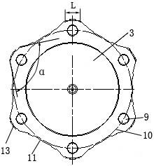 一种梅花法兰式半轴结构的制作方法