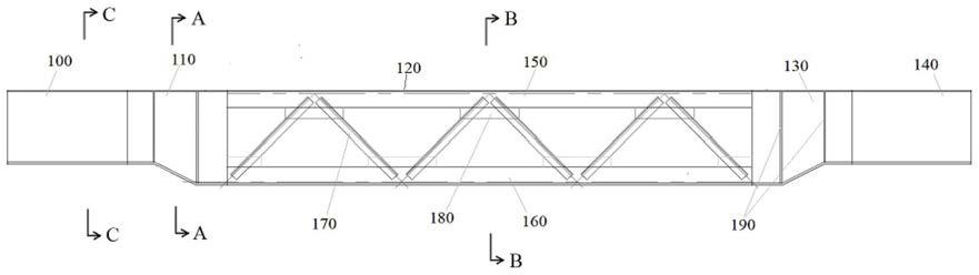 一种两端均为实腹梁段的变高度桁架梁的制作方法